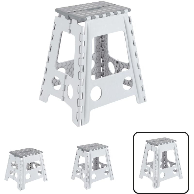 foto del prodotto arregui tb 045 g sgabello pieghevole multiuso sgabello per adulti o bambini scala pieghevole scalino sgabello per cucina, bagno, campeggio 45 cm di