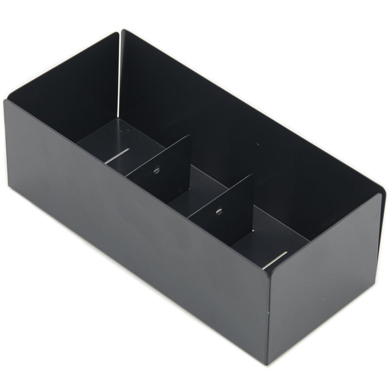 foto del prodotto arregui top cra24 b portaoggetti in metallo, organizer 3 scomparti multiuso, accesorio per pattumiera per raccolta differenziata top