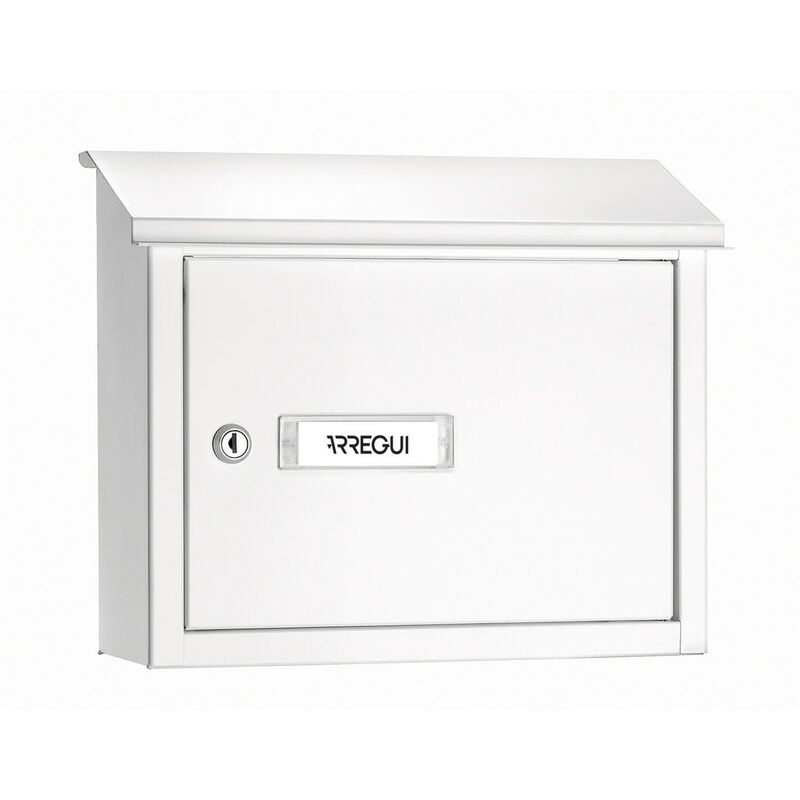 foto del prodotto arregui v4061 maxi cassetta postale alluminio per porte o cancelli interni, cassetta postale 33x4 cm, taglia m din a4 posta e rivista ,