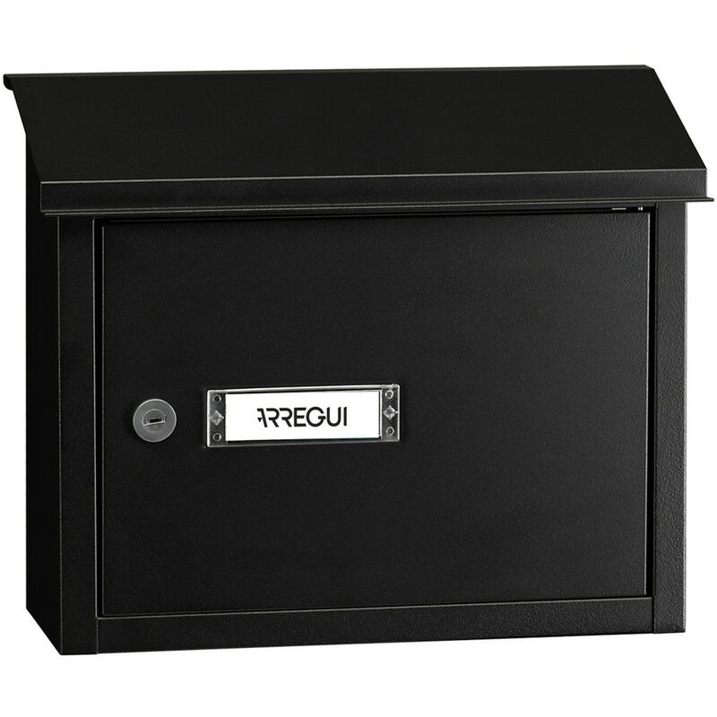 foto del prodotto arregui v4064 maxi cassetta postale alluminio per porte o cancelli interni, cassetta postale 33x4 cm, taglia m din a4 posta e rivista ,