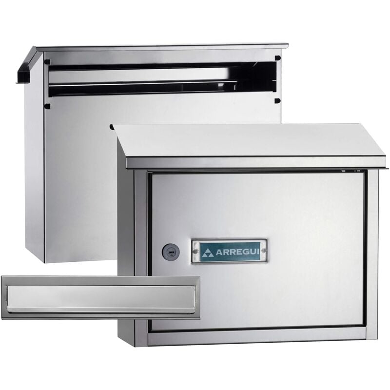 foto del prodotto arregui v4087 pack maxi copri fessura cassetta postale in acciaio per porte o cancelli esterni, cassetta postale da esterno, cassetta postale