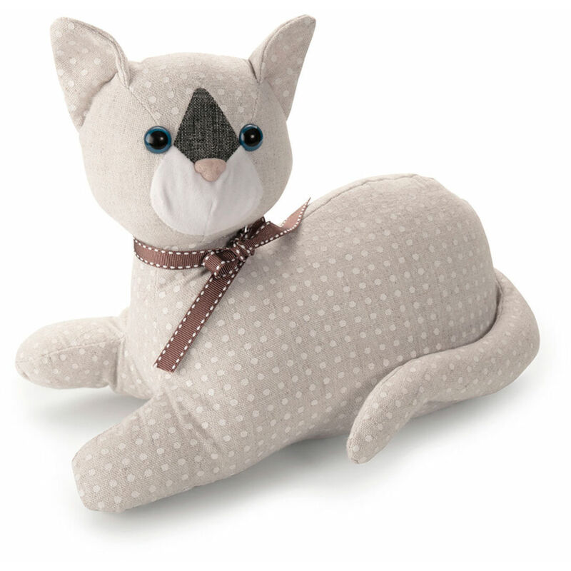 foto del prodotto arresto inofix 3178 2 tessile sabbia 28 x 13 x 23 cm bianco gatto