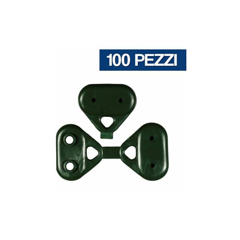 foto del prodotto arrigoni bottoni ganci clips per rete verde telo ombreggiante fissaggio pz 100 34717 1 