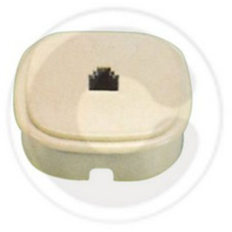 foto del prodotto art 22.240 presa da parete per telefono plug 6 4c ad incasso telecom fme