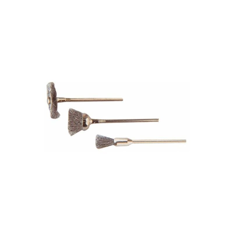 foto del prodotto art.476.00 3 mini spazzole gambo mm.3 cf 1,0 poggi