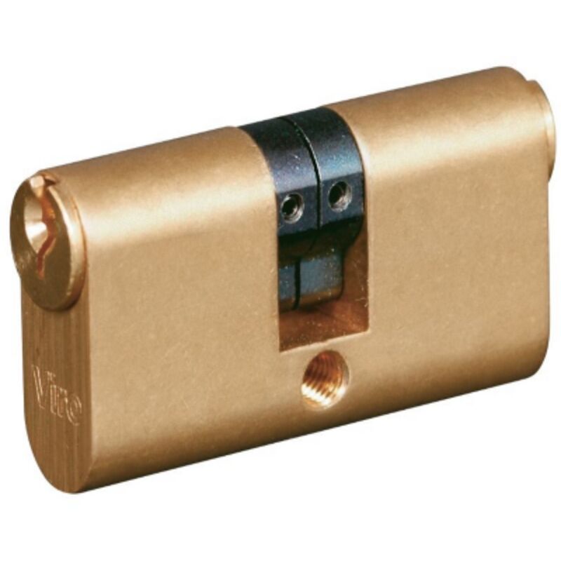 foto del prodotto art 744 cilindro ovale ottone da 51 mm doppio nottolino per profilati viro