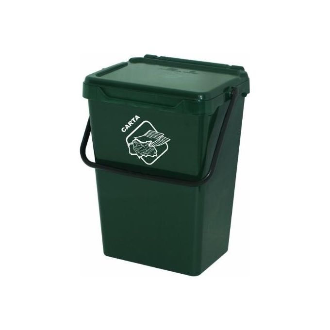 foto del prodotto art plast bs35-v cassonetto per la raccolta differenziata in plastica verde