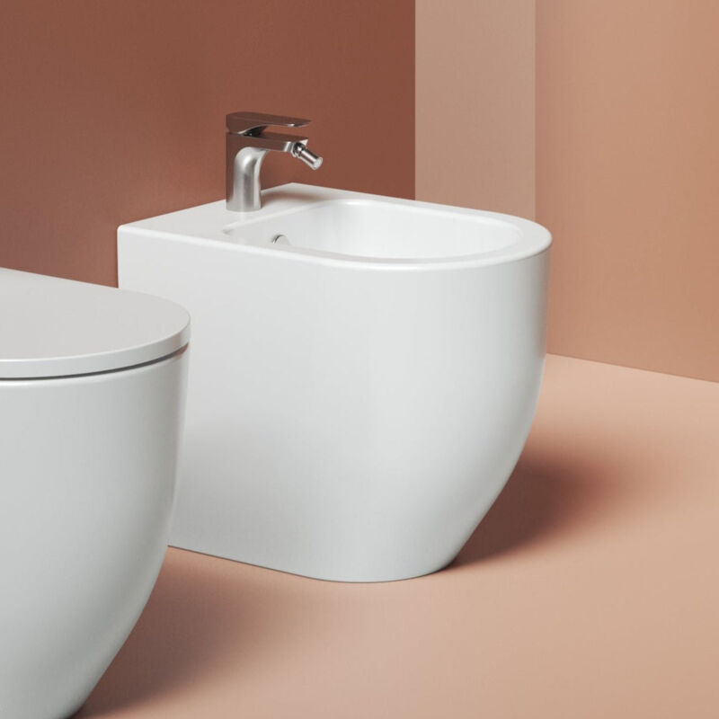 foto del prodotto artceram bidet a terra the monet bianco lucido