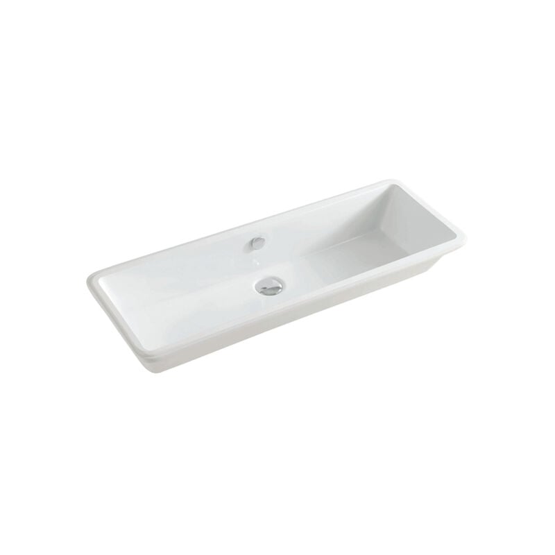 foto del prodotto artceram lavabo gea incasso sottopiano cm. 90x33 in ceramica bianco lucido