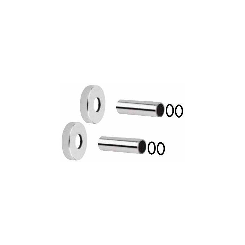 foto del prodotto arteclima kit coprimuro in ottone per termoarredo 17 22 31824 cromo