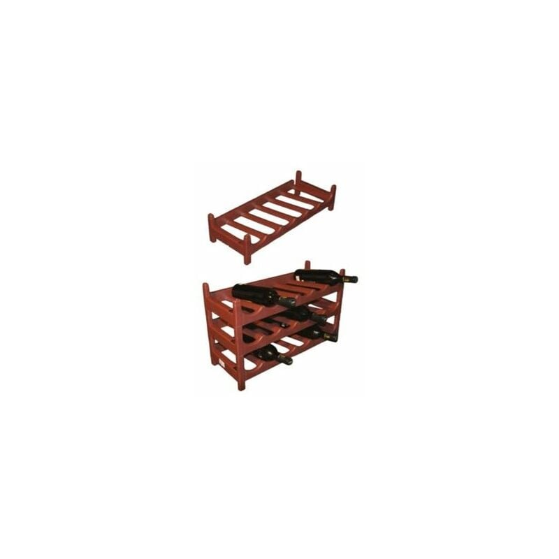 foto del prodotto artema bottiglia in terracotta impilabile per vini, bevande e bottiglie di vetro o plastica 60 x 25 x 13,5 cm
