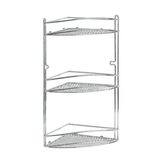foto del prodotto artex mensola bagno cromo star angolare 21x21 h.46