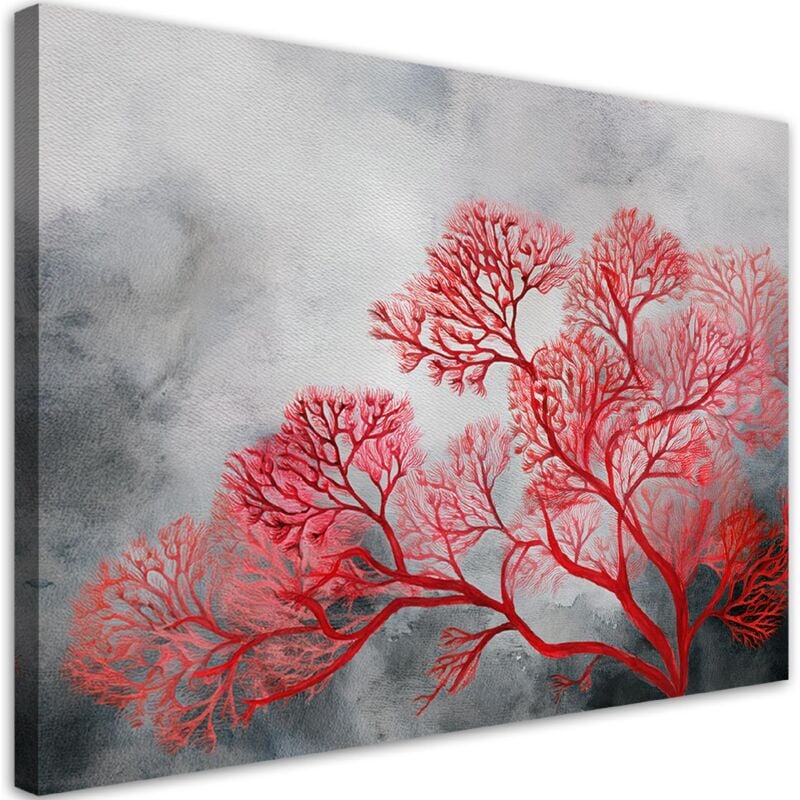 foto del prodotto artgeist - quadro su tela, alberi piante rosso - 60x40