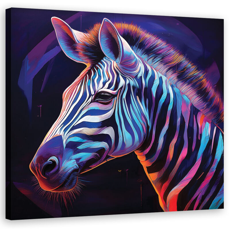 foto del prodotto artgeist quadro su tela, animali zebra colore 40x40