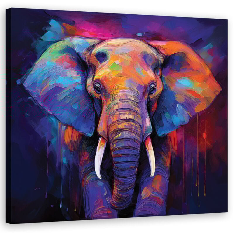 foto del prodotto artgeist quadro su tela, elefante colore 30x30