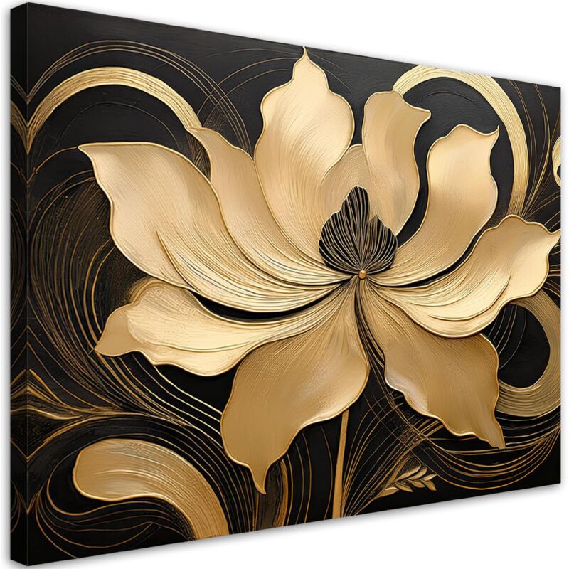 foto del prodotto artgeist - quadro su tela, fiore beige - 60x40