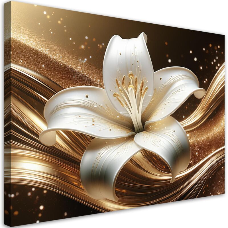 foto del prodotto artgeist quadro su tela, fiore d oro 100x70