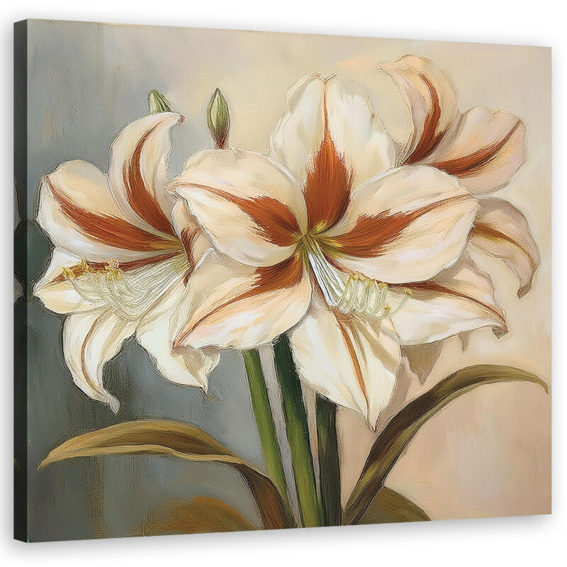 foto del prodotto artgeist quadro su tela, fiore di giglio naturale 30x30