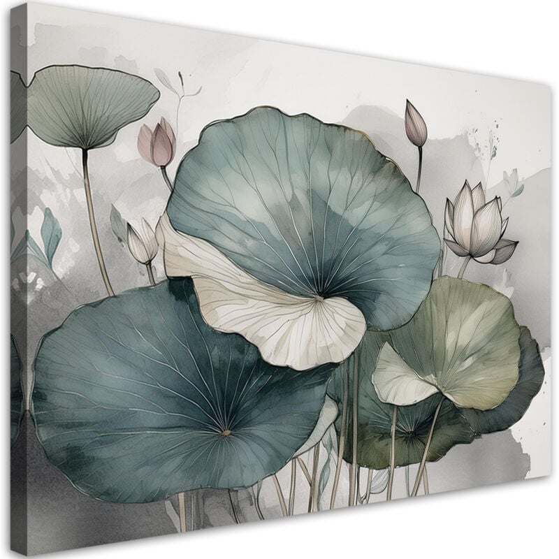 foto del prodotto artgeist quadro su tela, gigli piante fiori 60x40