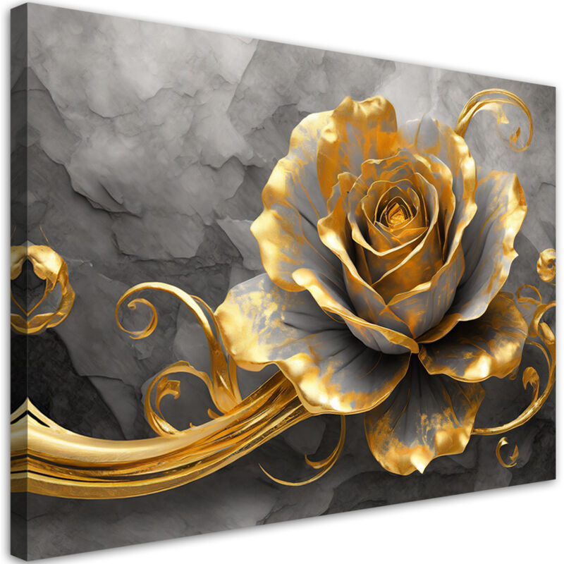 foto del prodotto artgeist quadro su tela, musica oro rosa 120x80