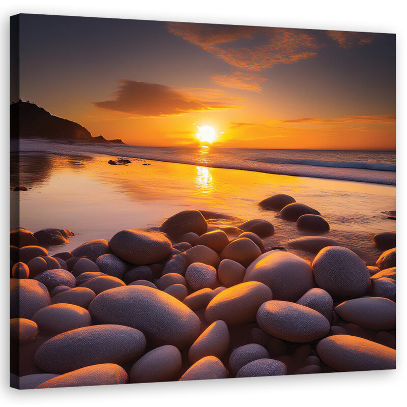 foto del prodotto artgeist quadro su tela, paesaggio al tramonto 30x30