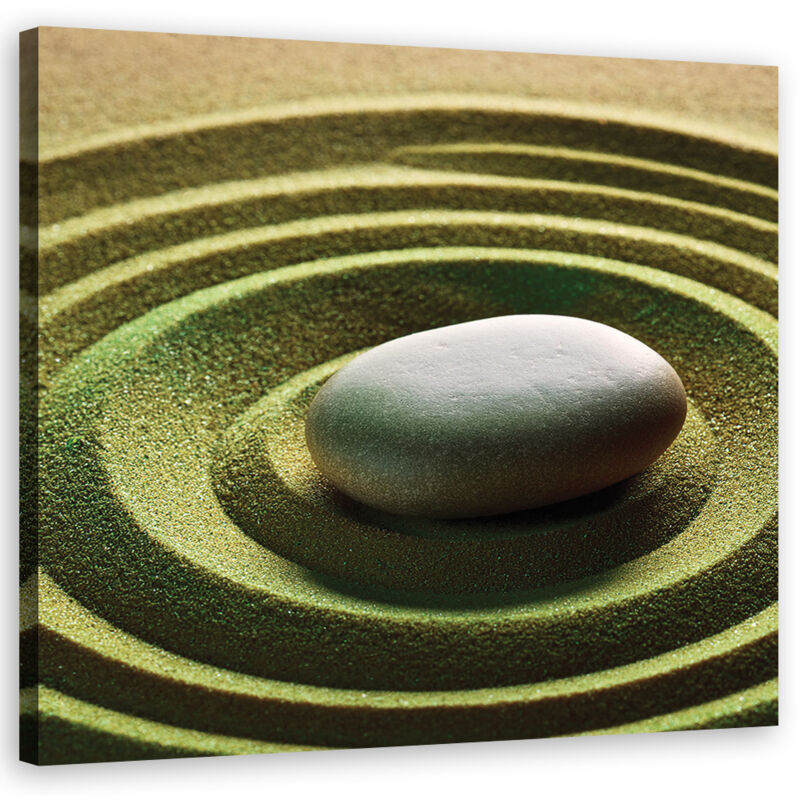 foto del prodotto artgeist quadro su tela, pietra zen spa 40x40