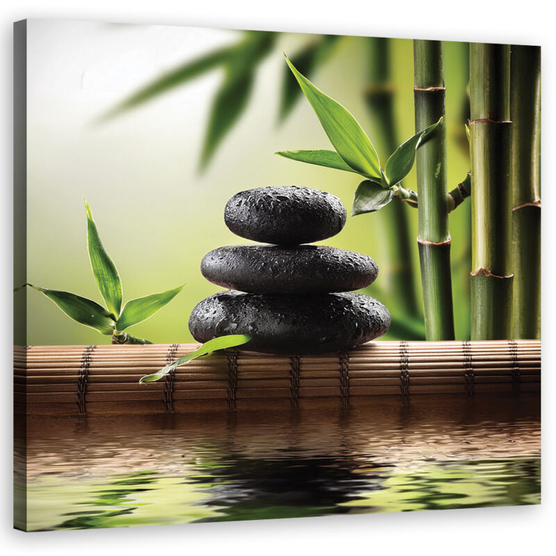 foto del prodotto artgeist quadro su tela, pietre zen 40x40