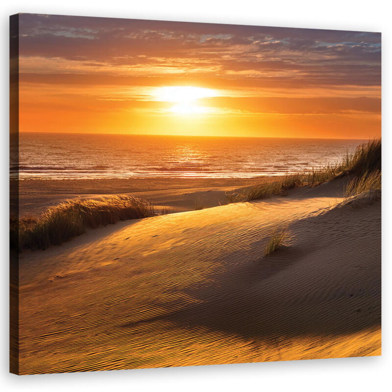 foto del prodotto artgeist quadro su tela, spiaggia al tramonto natura 30x30
