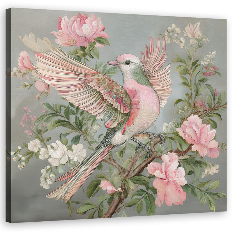foto del prodotto artgeist quadro su tela, uccello shabby chic 30x30