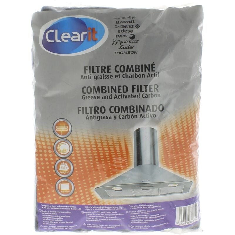 foto del prodotto arthur martin electrolux filtro antigrasso filtro carbone 57x47