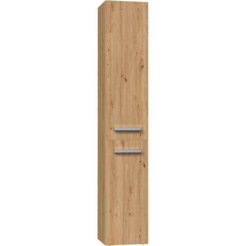 foto del prodotto artisan mobile bagno nel iv colonna con cestino color rovere artigianale