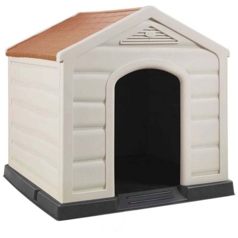 foto del prodotto artplast cuccia per cani in resina con tetto apribile da esterno medium