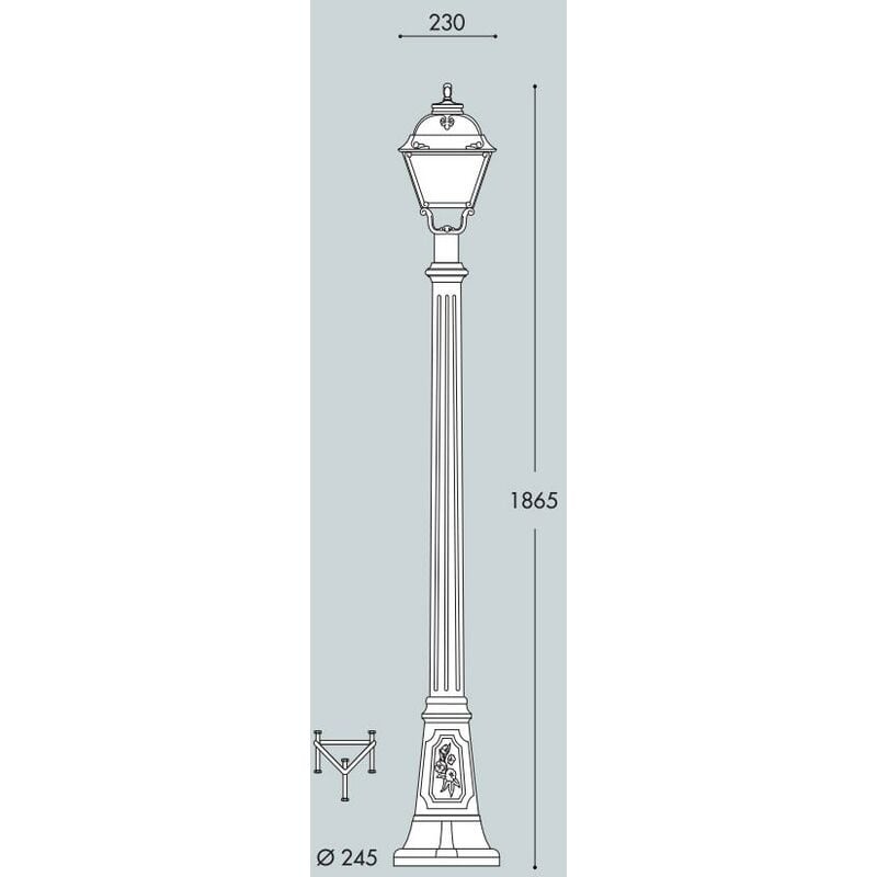 foto del prodotto artu cefa nero palo 186cm 8,5w cct 3000 6500