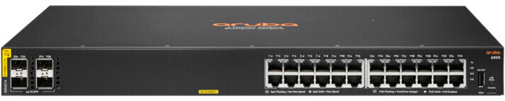foto del prodotto aruba 6000 24g class4 poe 4sfp 370w switch
