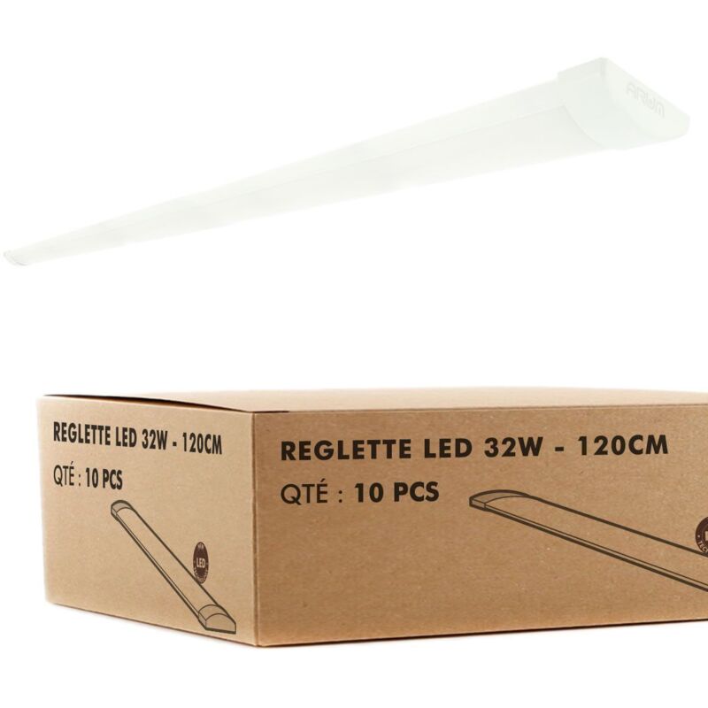 foto del prodotto arum lighting 10 strisce led line 120cm 32w ip40 3400lm temp rature de couleur bianco neutro 4000k
