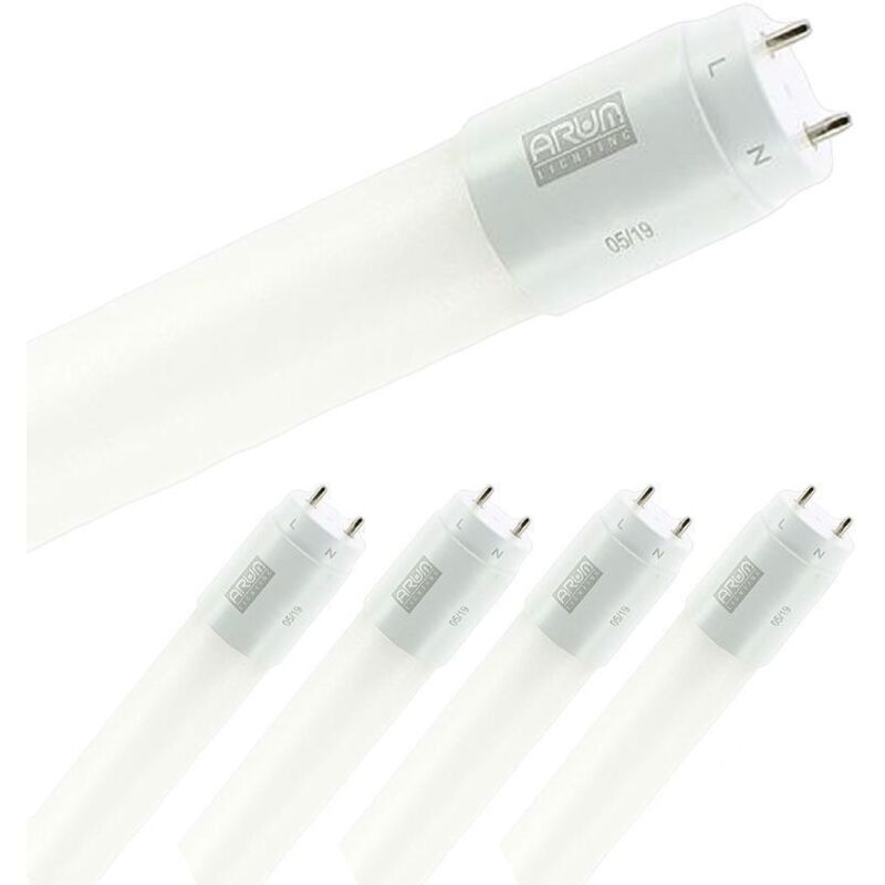 foto del prodotto arum lighting 5 tubi neon led 24w 150cm t8 2500 lumen professionali temp rature de couleur 6000k bianco freddo