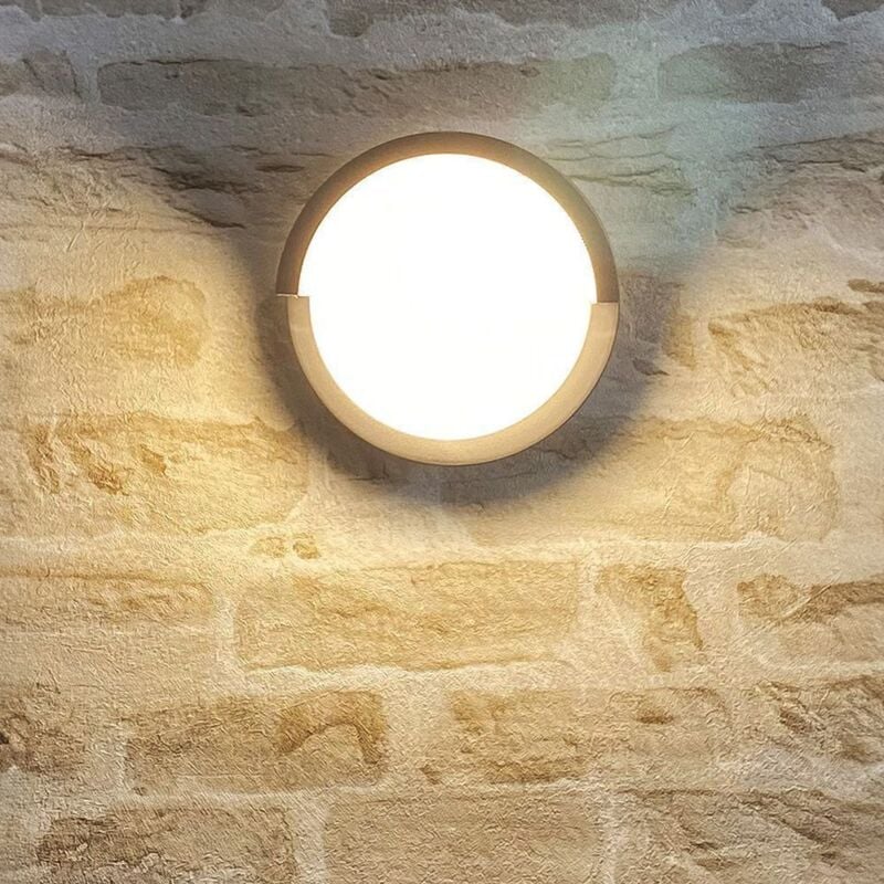 foto del prodotto arum lighting applique a led rhonda 15w equiv 150w esterno ip65 temp rature de couleur bianco caldo 3000k