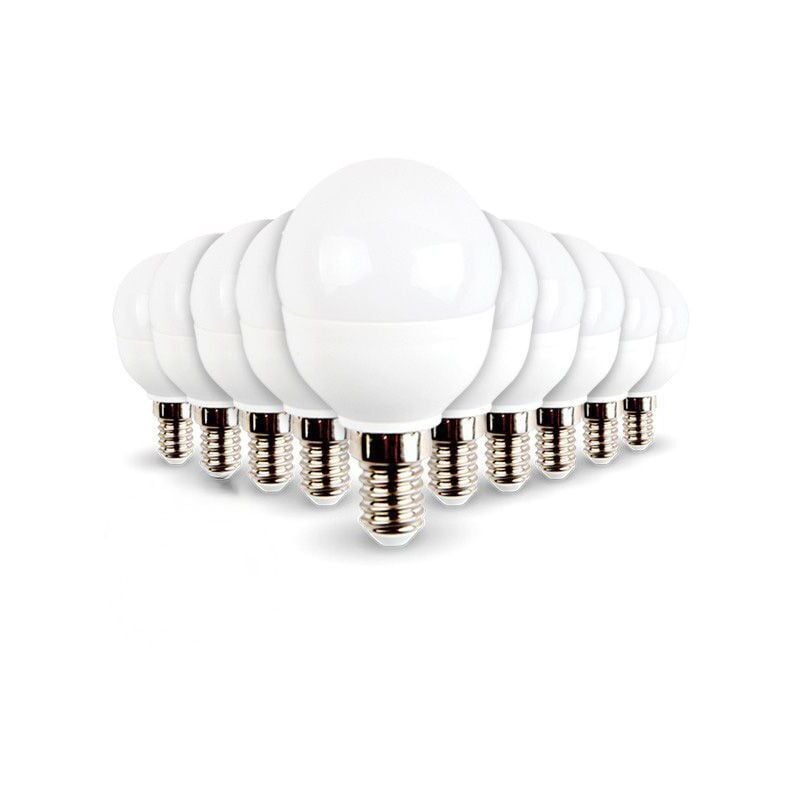 foto del prodotto arum lighting confezione da 10 lampadine a led e14 mini globe 5,5 w 470 lumen eq 40w temp rature de couleur bianco caldo 2700k