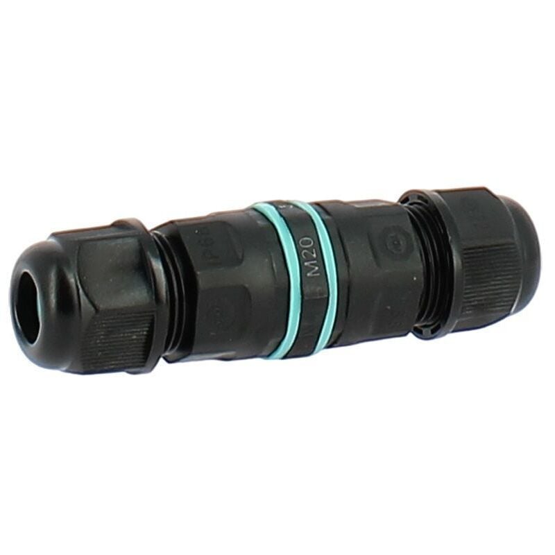 foto del prodotto arum lighting - connettore impermeabile automatico a 3 fili ip68 nero