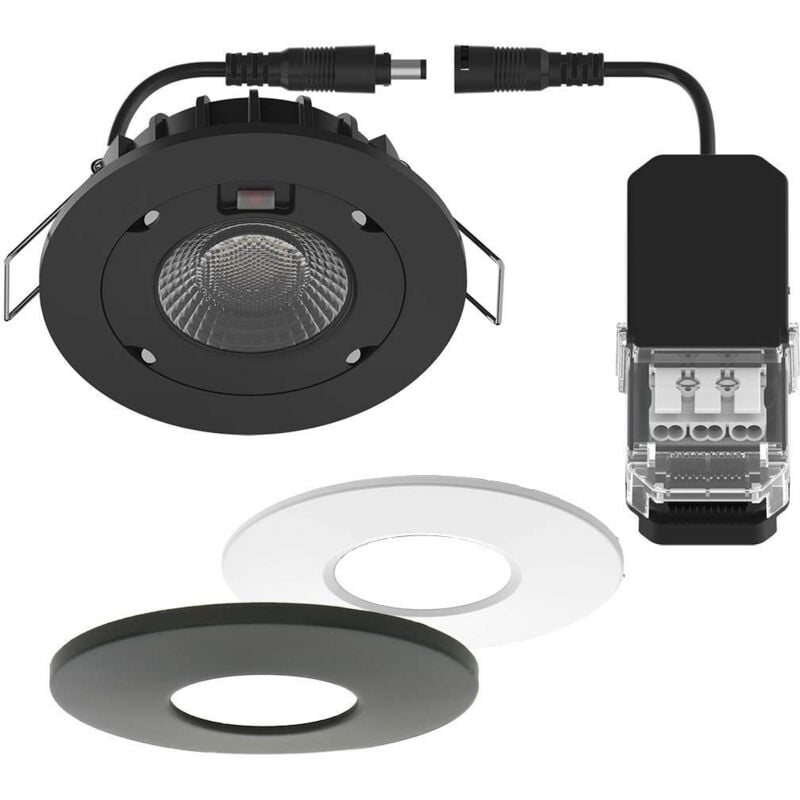 foto del prodotto arum lighting faretto led da incasso 8w milano cct ip65 ik07 con trasformatore dimmerabile