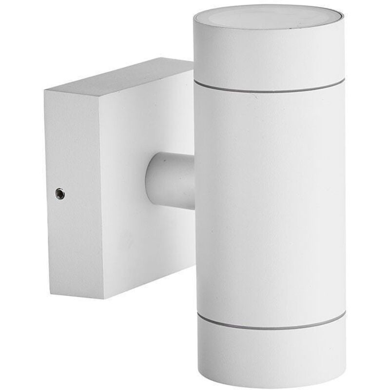 foto del prodotto arum lighting lampada da parete bianca venice da esterno doppio fascio gu10