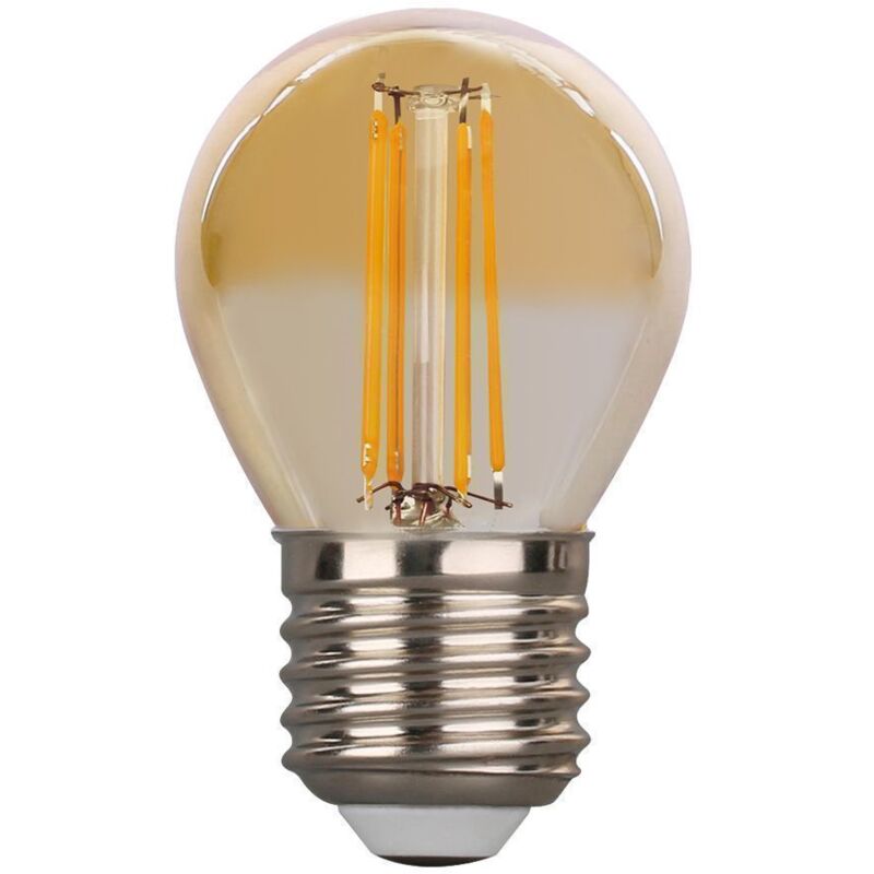 foto del prodotto arum lighting lampadina led e27 4w g45 pallina da golf eq 40w ambra temp rature de couleur bianco caldo 2200k