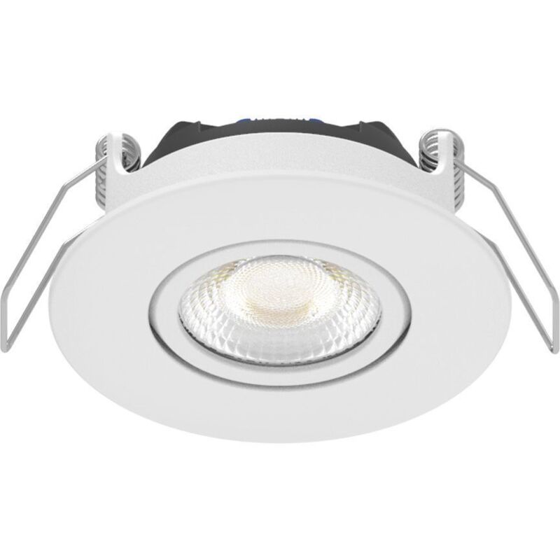 foto del prodotto arum lighting leo faretto led da incasso orientabile cct 5w rt2020 dimmerabile 3 diffusori ip65