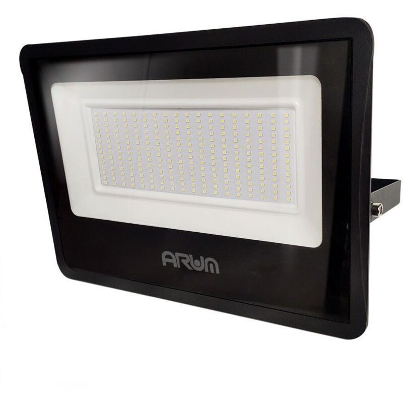 foto del prodotto arum lighting proiettore led atria 200w nero eq 1600w ip66 da esterno temp rature de couleur 6000k bianco freddo