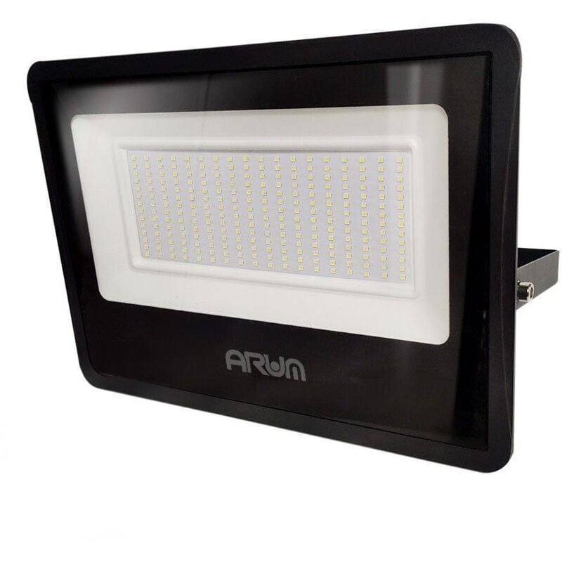 foto del prodotto arum lighting proiettore led atria 200w nero eq 1600w ip66 da esterno temp rature de couleur bianco neutro 4000k
