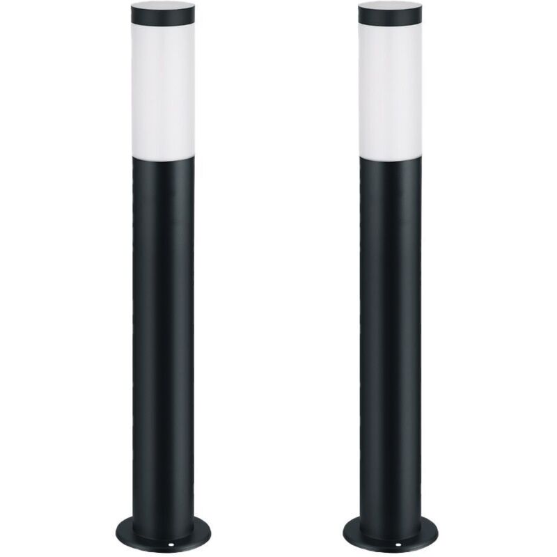 foto del prodotto arum lighting set 2 grandi paletti da giardino valente antracite h 80cm e27