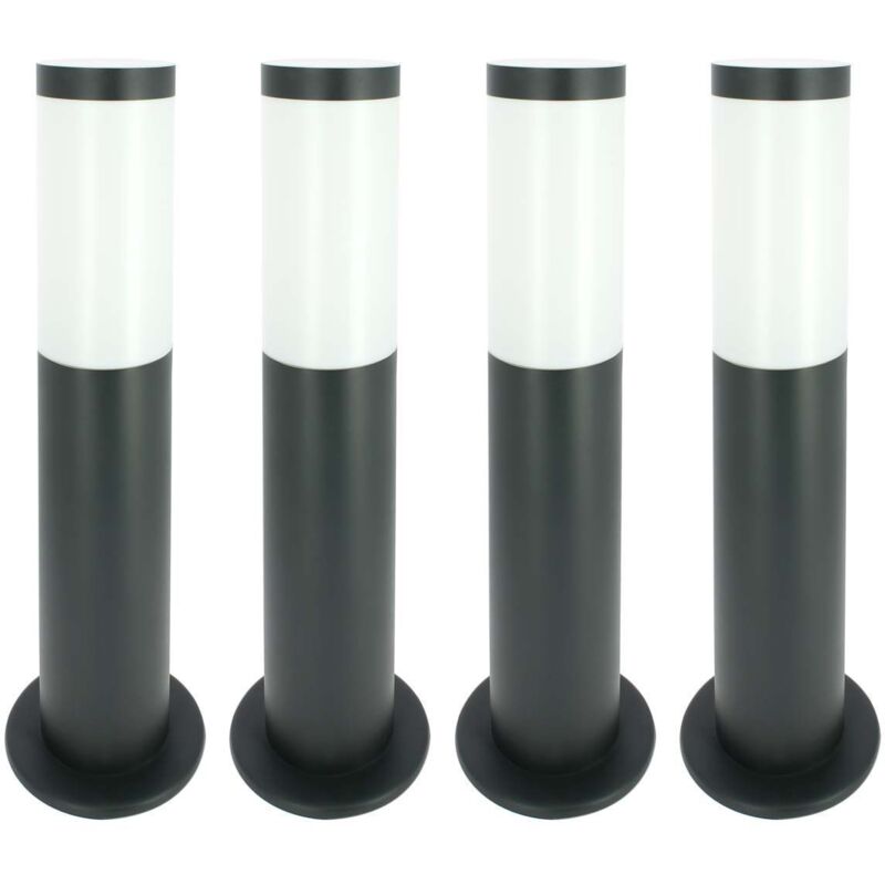 foto del prodotto arum lighting set 4 terminali da esterno e27 antracite valente altezza 45cm