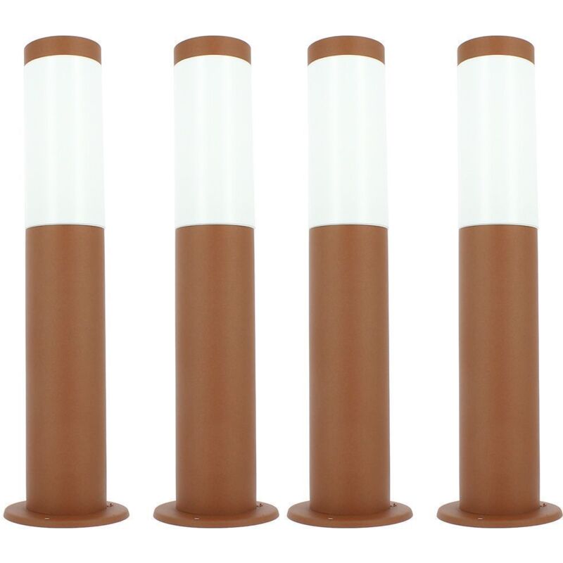 foto del prodotto arum lighting set 4 terminali da esterno marrone antico valente altezza 45cm