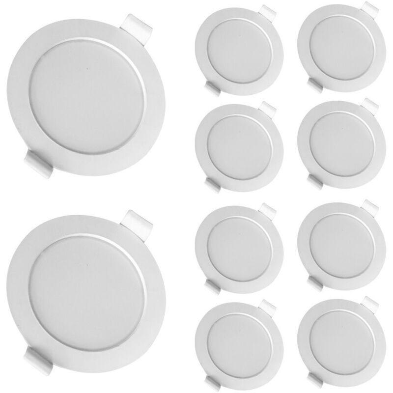 foto del prodotto arum lighting set di 10 faretti da incasso 6w eq 50w bianco naturale