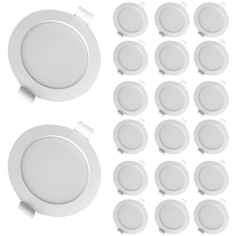 foto del prodotto arum lighting set di 20 faretti da incasso 6w eq 50w bianco naturale